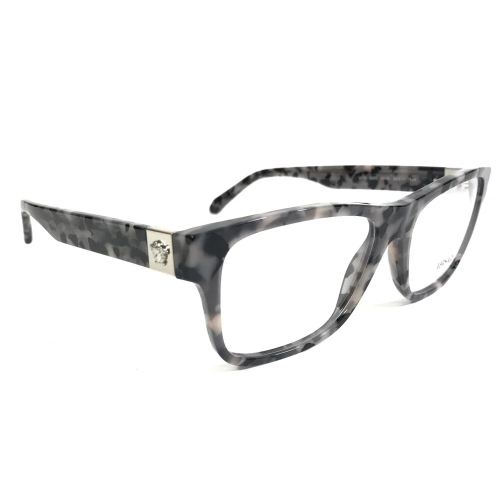 Versace Eyeglasses Frames MOD.3380 5546 Tortoise Rectangle Full Rim 56-17-145